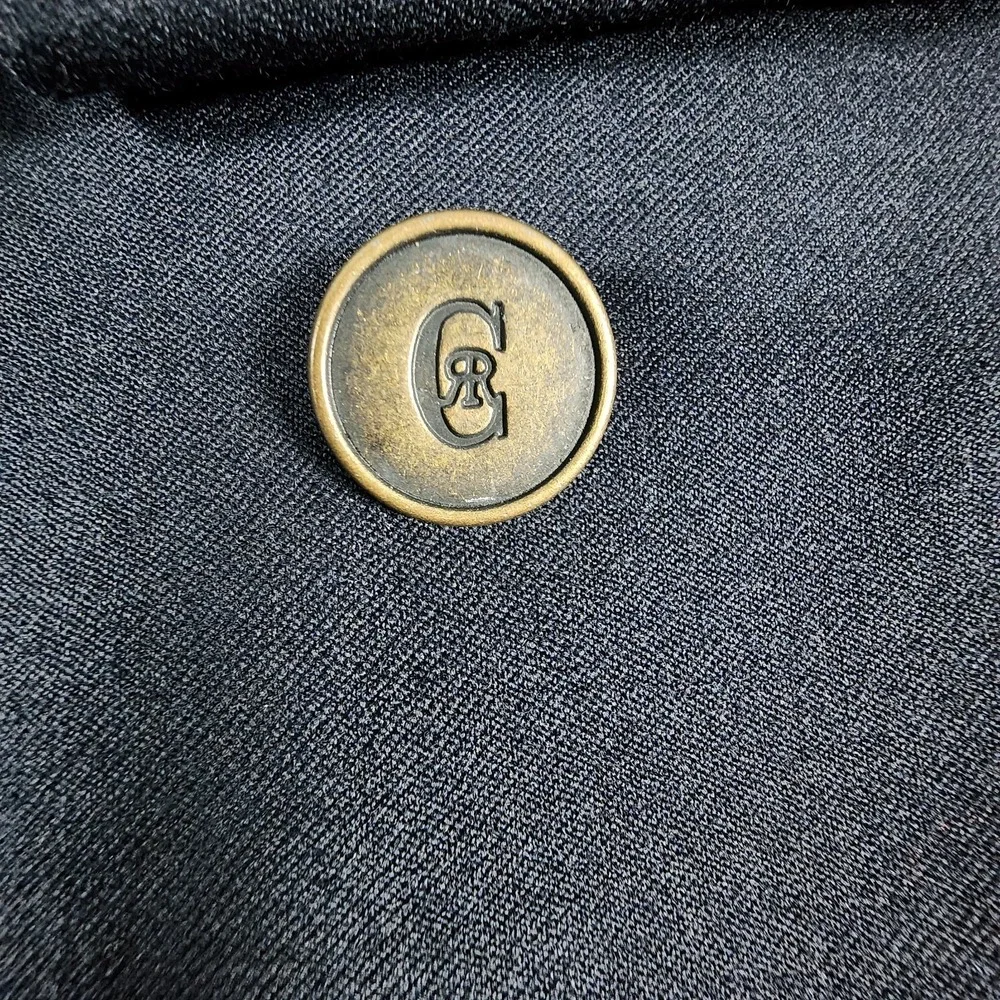 NWT‎ USA Soccer Embroidered Nino Cerruti Double Breasted Wool Blazer Navy 42S